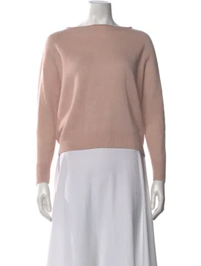 Pre-owned Kujten Cashmere Bateau Neckline Sweater In Pink