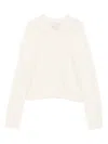 Kujten Cashmere Cardigan In White
