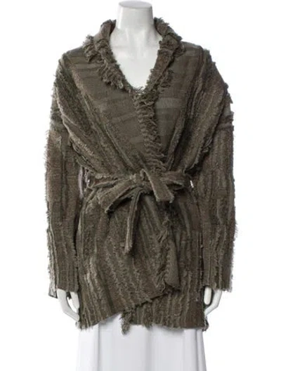 Pre-owned Kujten Cashmere Cowl Neck Sweater W/ Tags In Green