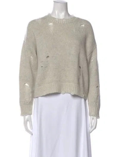 Pre-owned Kujten Cashmere Crew Neck Sweater In Gray