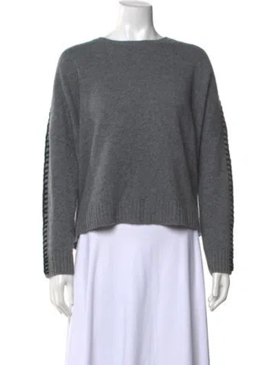 Pre-owned Kujten Cashmere Crew Neck Sweater In Gray