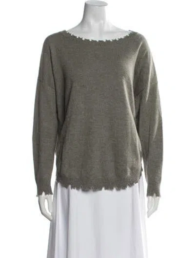 Pre-owned Kujten Cashmere Crew Neck Sweater In Green