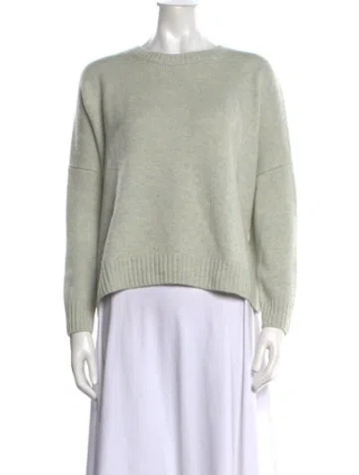 Pre-owned Kujten Cashmere Crew Neck Sweater In Green