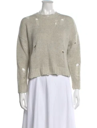 Pre-owned Kujten Cashmere Crew Neck Sweater In Neutral