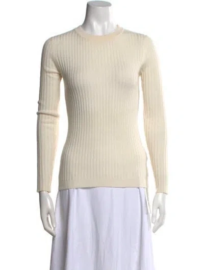 Pre-owned Kujten Cashmere Crew Neck Sweater In Neutrals