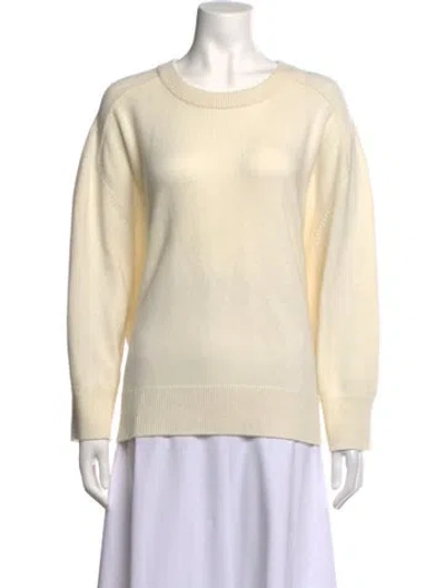 Pre-owned Kujten Cashmere Crew Neck Sweater In Neutrals