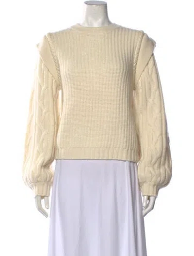 Pre-owned Kujten Cashmere Crew Neck Sweater In Neutrals