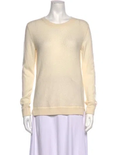 Pre-owned Kujten Cashmere Crew Neck Sweater In Neutrals