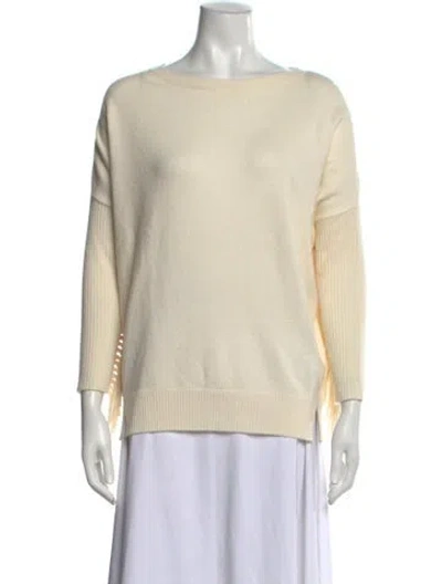 Pre-owned Kujten Cashmere Crew Neck Sweater In Neutrals