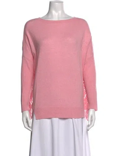 Pre-owned Kujten Cashmere Crew Neck Sweater In Pink