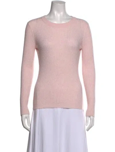 Pre-owned Kujten Cashmere Crew Neck Sweater In Pink
