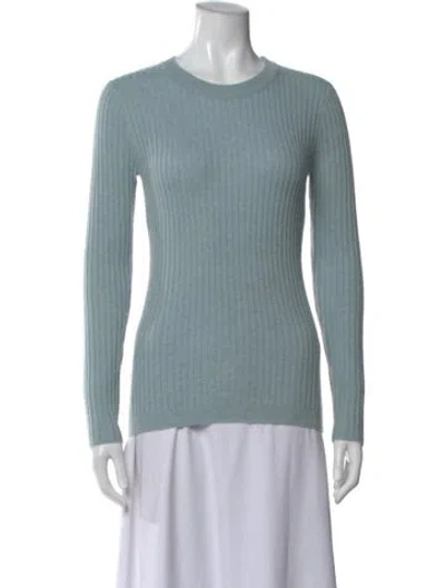 Pre-owned Kujten Cashmere Crew Neck Sweater W/ Tags In Blue