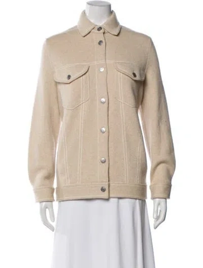 Pre-owned Kujten Cashmere Denim Jacket In Neutral