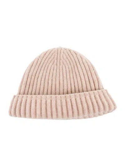 Pre-owned Kujten Cashmere Knit Beanie In Neutrals