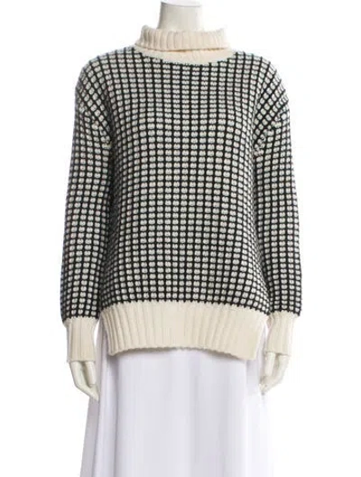 Pre-owned Kujten Cashmere Printed Sweater In Neutral