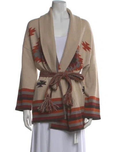 Pre-owned Kujten Cashmere Printed Sweater In Neutral