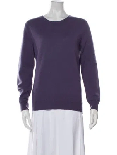 Pre-owned Kujten Cashmere Scoop Neck Sweater In Purple
