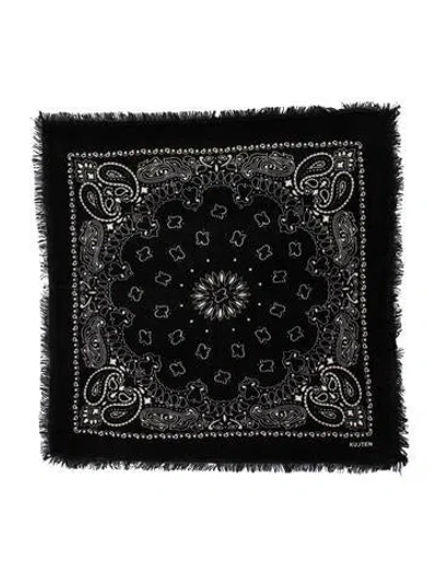 Pre-owned Kujten Cashmere Shawl In Black