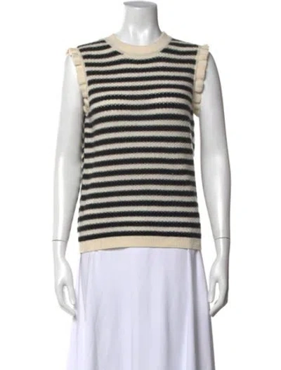 Pre-owned Kujten Cashmere Striped Sweater In Black