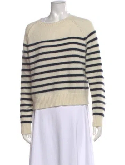Pre-owned Kujten Cashmere Striped Sweater In Neutral