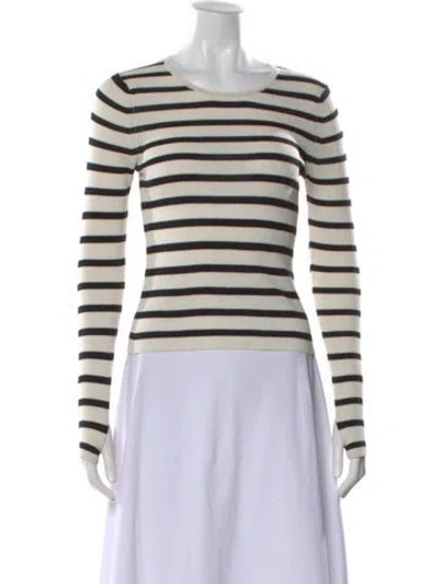 Pre-owned Kujten Cashmere Striped Top In Neutral