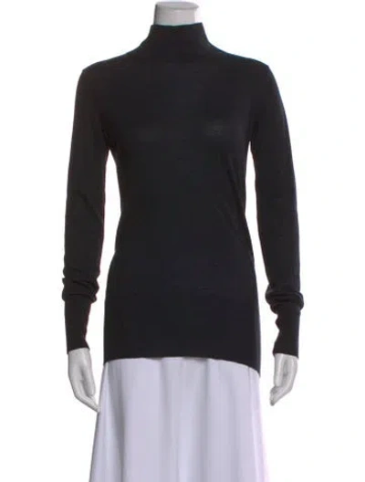 Pre-owned Kujten Cashmere Turtleneck Sweater In Black