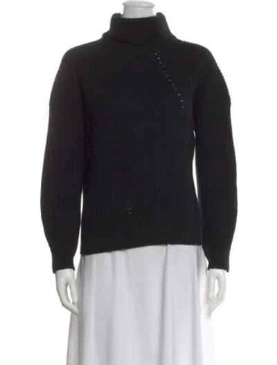 Pre-owned Kujten Cashmere Turtleneck Sweater In Black