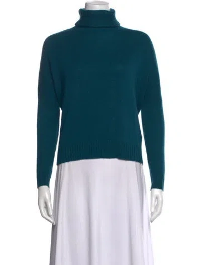 Pre-owned Kujten Cashmere Turtleneck Sweater In Blue