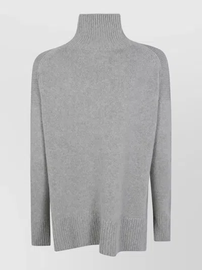 Kujten Cashmere Turtleneck Sweatshirt In Gray