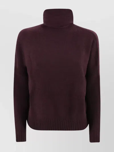 Kujten Cozy Cashmere Turtleneck Sweater In Gray