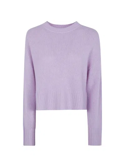 Kujten Crew-neck Cashmere Sweater In Violett