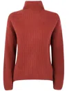 Kujten Turtleneck Sweater With Back Slit Design