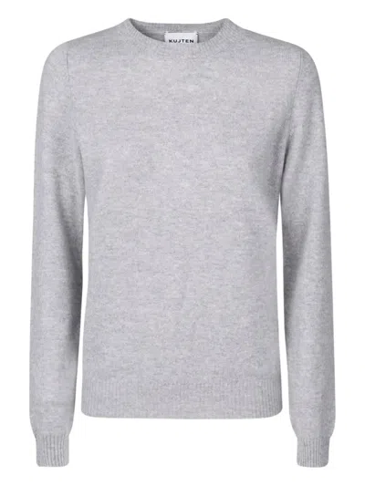 Kujten Dorita Ribbed-edge Sweater In Gray