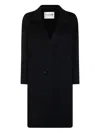 Kujten Double-breasted Mid-length Coat Long Sleeves In Multi