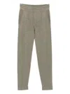 Kujten Drawstring Pocket Track Pants In Gray