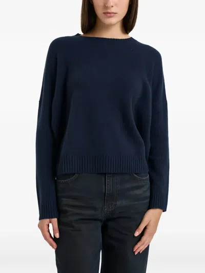 Kujten Emilia Drop-shoulder Sweater In Blue
