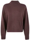 Kujten Turtleneck Cashmere Sweater In Brown