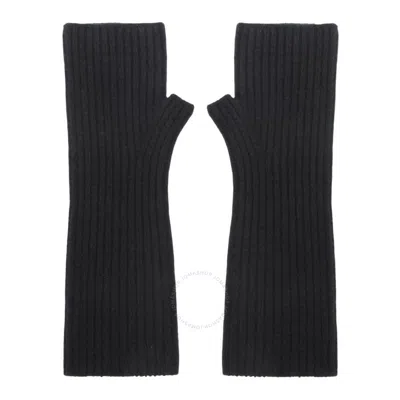 Kujten Fingerless Cashmere Mittens In Black