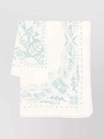 Kujten Fringed Edges Lightweight Fabric Scarf
