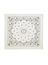 Kujten Hachiko Paisley-print Cashmere Scarf In White