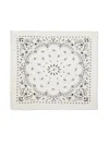Kujten Hachiko Paisley-print Cashmere Scarf In 755 White