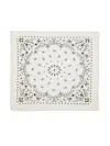 Kujten Hachiko Paisley-print Cashmere Scarf In White