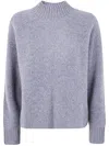 Kujten Turtleneck Raglan-sleeves Sweater In Gray