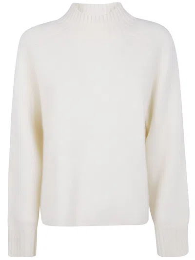 Kujten "halifax" Mock Neck Sweater Clothing In White