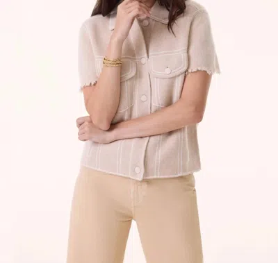 Kujten Jessinda Short Jacket In Avoine In Gray