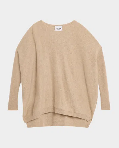 Kujten Jessy Oversized Cashmere Sweater In Brown