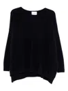 Kujten Cashmere Round-neck Sweater In Blue