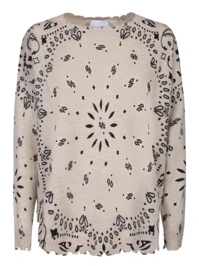 Kujten Mela Bandana Sweater In Organic In Multi