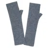 Kujten Knokke Fingerless Cashmere Gloves In Grey