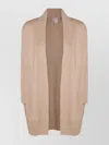 Kujten Longline Crewneck Knitwear Patch Pockets In Brown